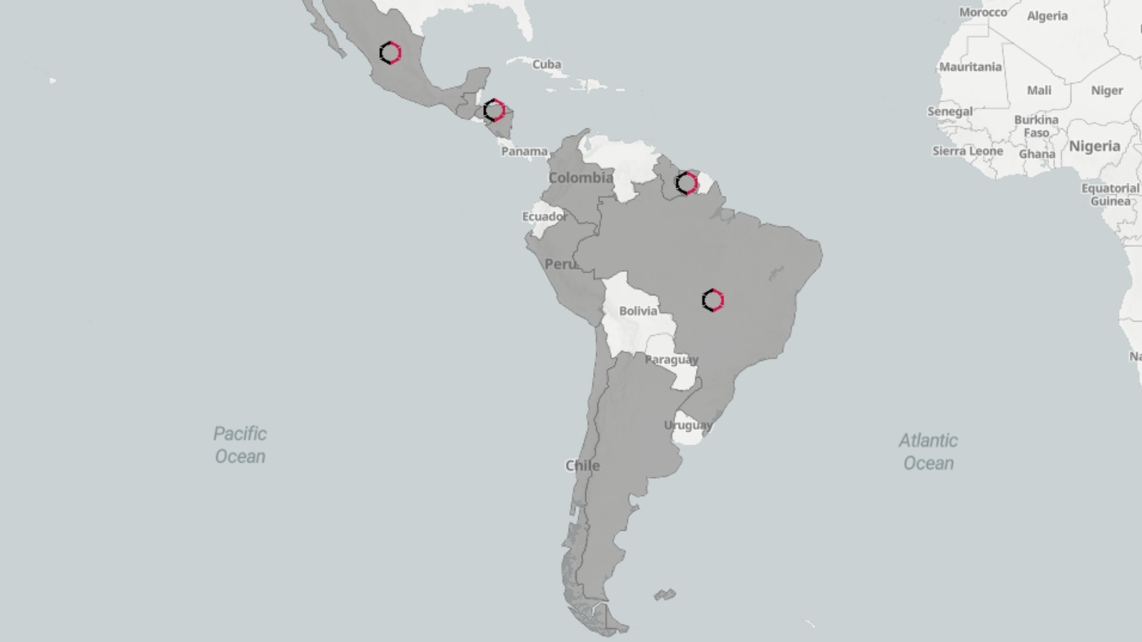 Central and South America